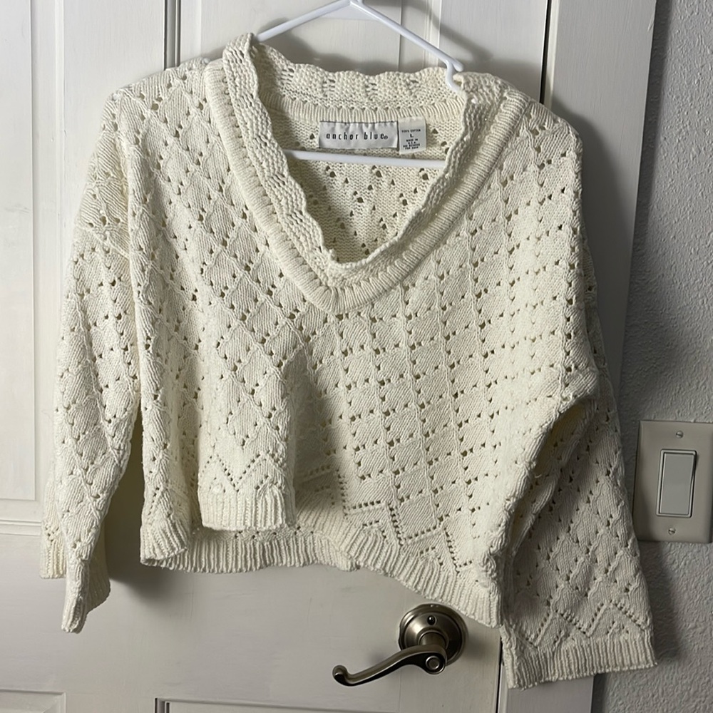 Anchor blue Crop-like Sweater